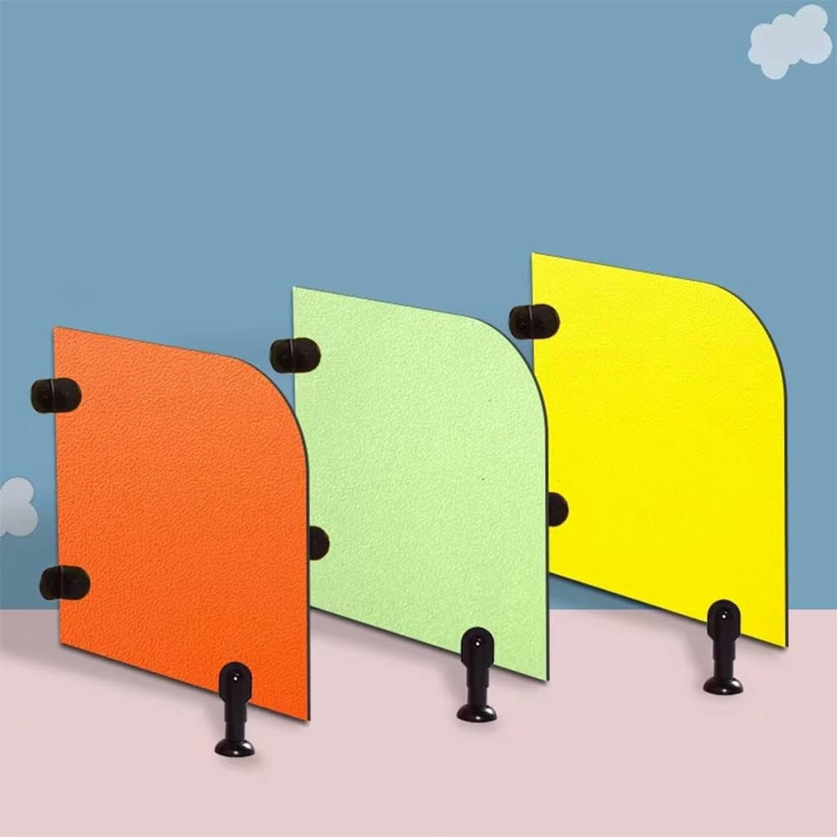 Cloison de séparation pour urinoir de Toilettes publiques - Panneau de confidentialité étanche avec déflecteurs de Sol pour Une Protection supplémentaire - Toilettes pour Hommes (O