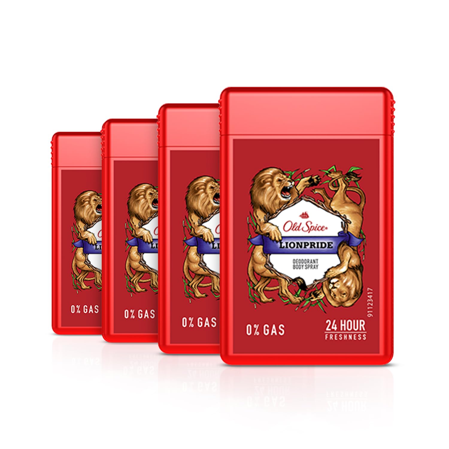Old Spice Lionpride No Gas 24 hour Long Lasting Pocket Friendly Deodorant Perfume Body Spray For Men, Travel Size, Pack of 4, 17ml-image-35