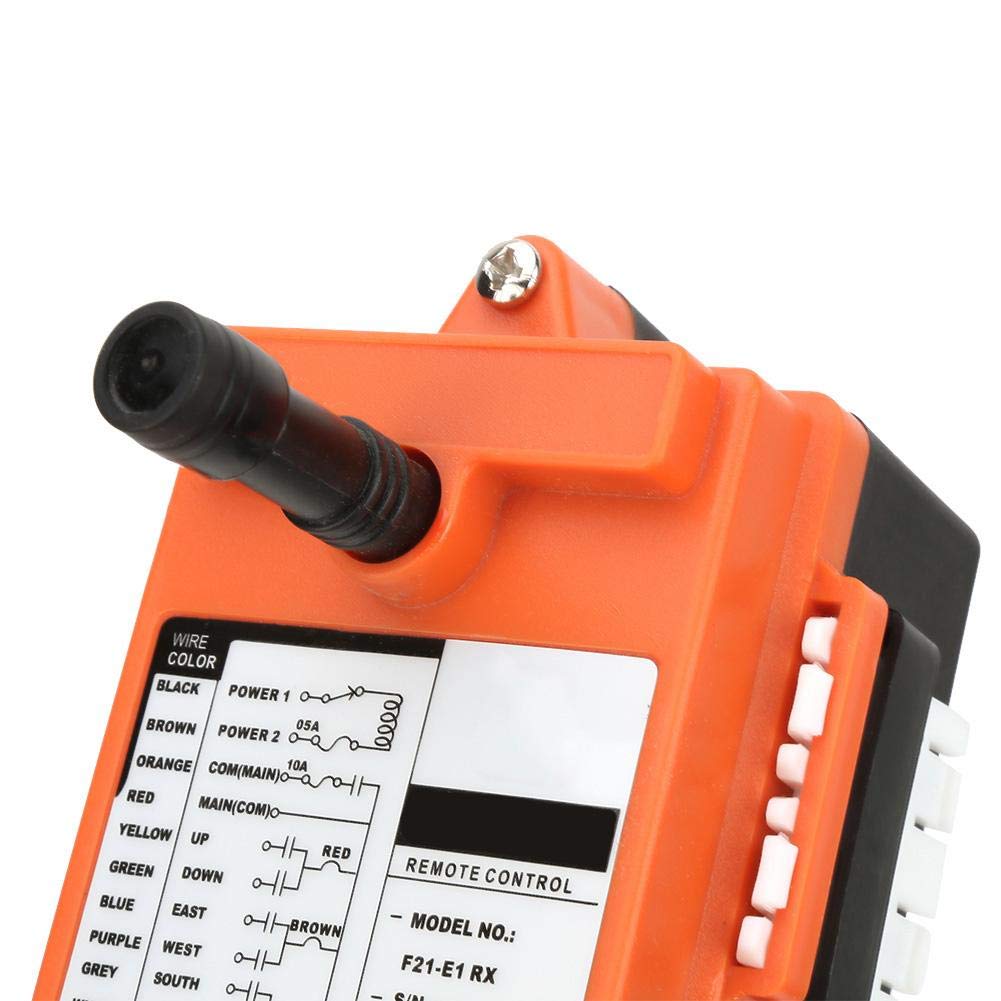 de Control Remoto Inalámbrico de Radio Industrial, Keenso F21-E1B AC 380V Transmisor y Receptor, Impermeable Otros accesorios eléctricos