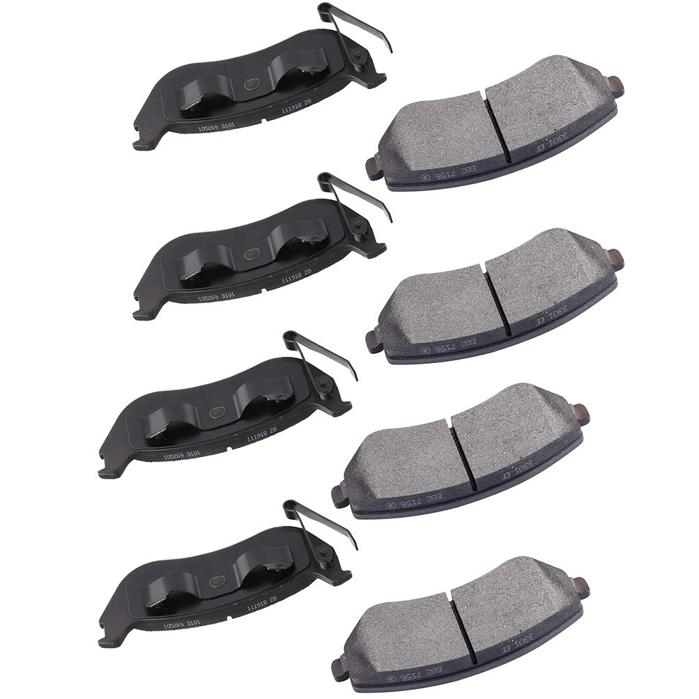 cciyu Professional Ceramic Disc Pads Set fit For 2003-2007 For Jeep Liberty