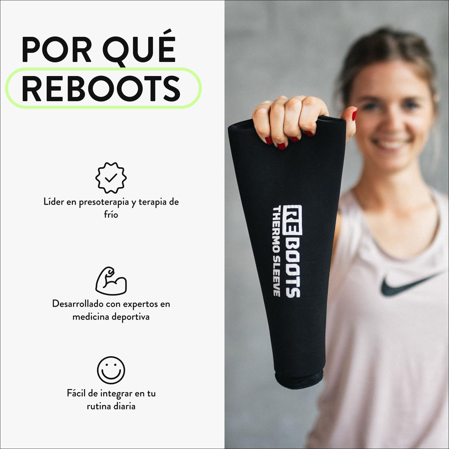 Thermal Sleeve | Vendaje | Terapia de calor y frío | Contra la inflamación | Para la regeneración | Almohadilla de calor y refrigeración | L