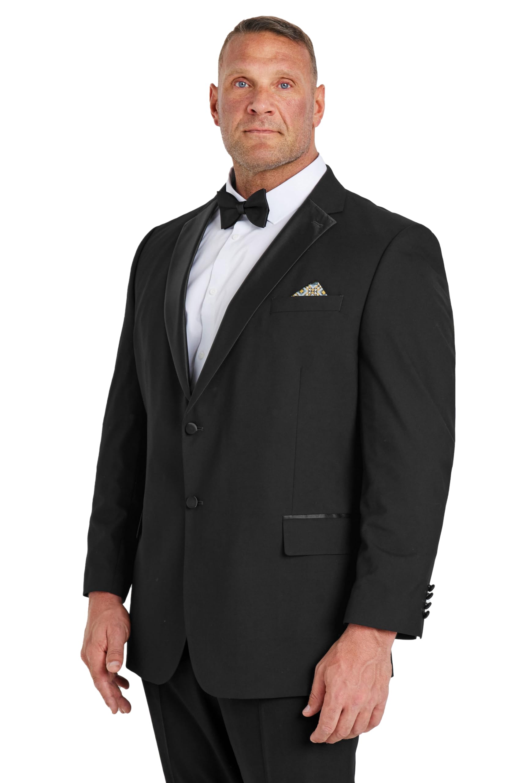 BadRhino Tailoring Big & Tall Dinner Jacket - Men's - Plus Size Curve Black