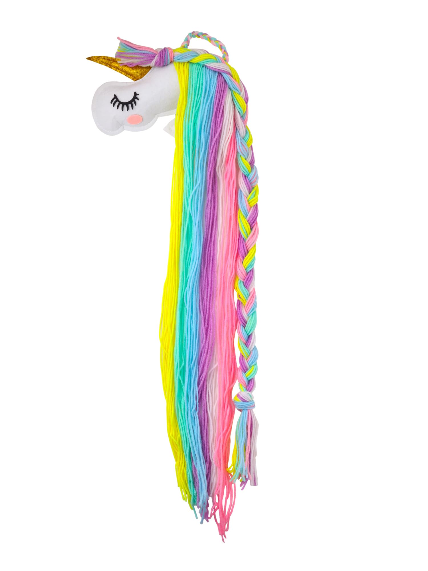 Melbees by Yellow Chimes Hair Clips Holder for Women Unicorn Hair Clips Holder Rainbow Yarn Tassels Hair Bows Storage Hair Accessories Organizer Theme Decorations for Kids Girls Hair Accessories.