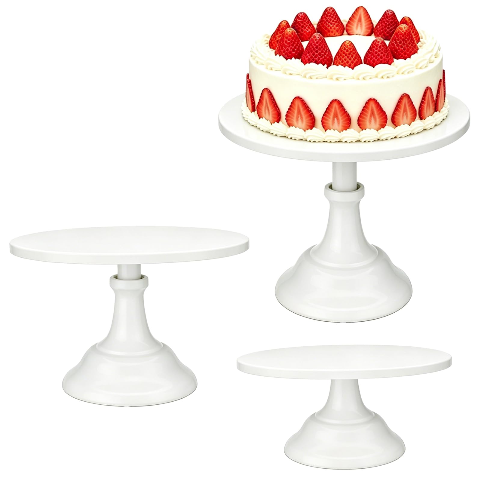 Soporte para tartas de 3 piezas para fiesta y diversión en el hogar