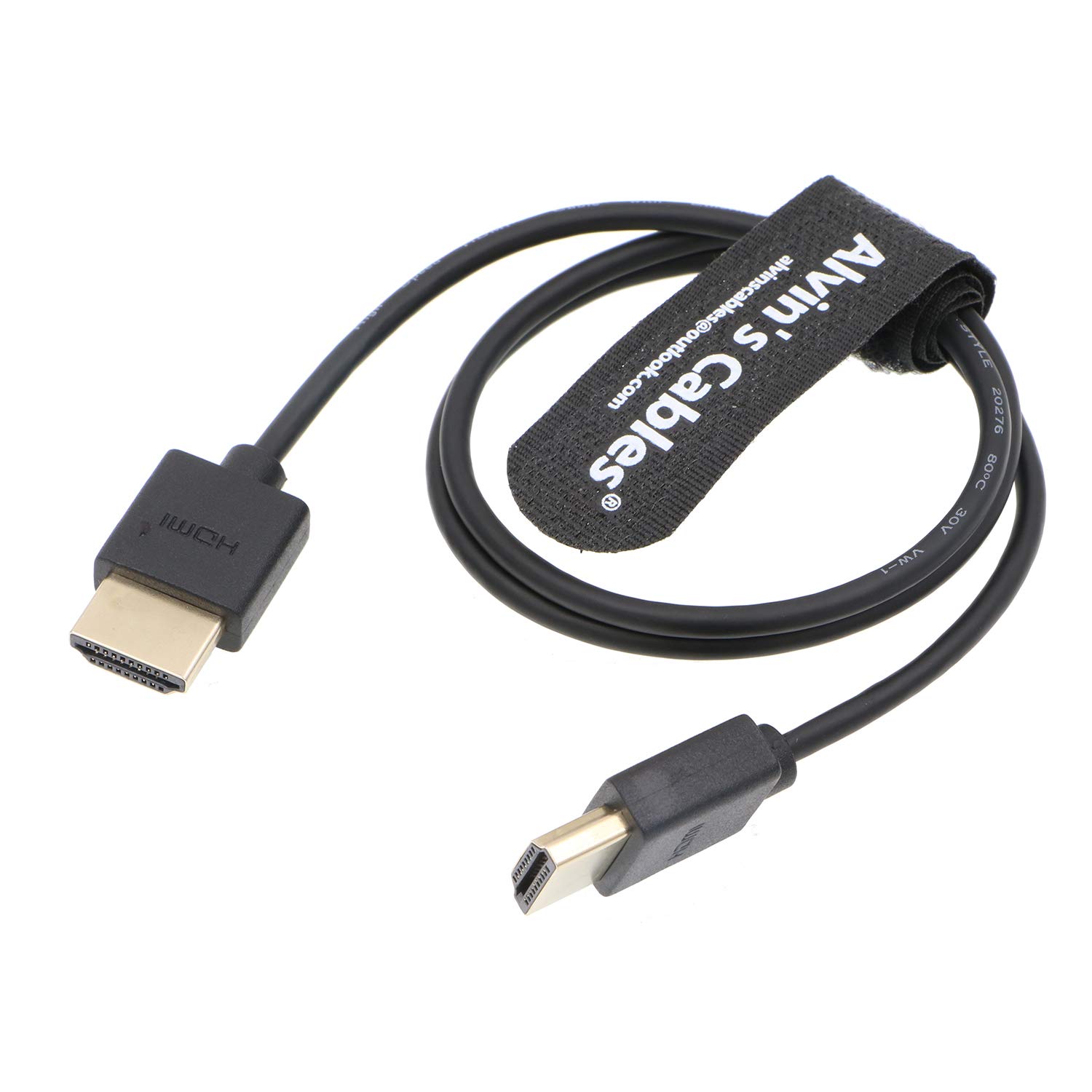 Alvin’s Cables 8K 2.1 Full HDMI Braided Coiled-Cable for Atomos Ninja-V 4K-60P Record from Z-CAM for Canon-C70, for Sony A7S3,A9,A74(18 to 28 Inch) — view 19
