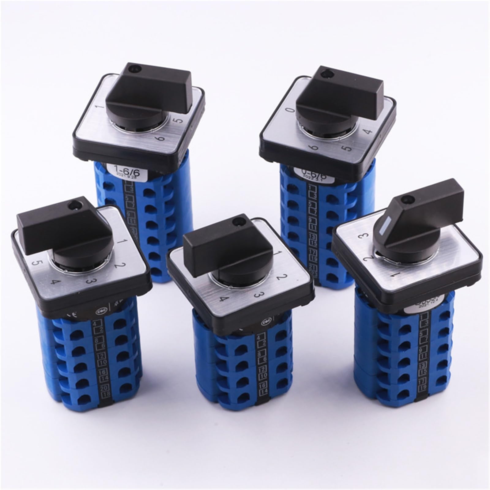 Interruptor rotativo LW26-20 de 32A con selector de 5 posiciones para alta corriente 4