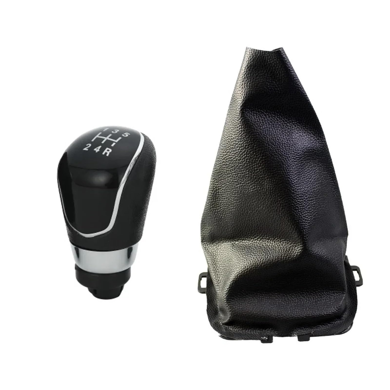 SAUANMNKTP Gearshift Knob for Fiesta 2008-2012 Gear Shift Knob Shifter Lever Stick Gaiter Boot Cover