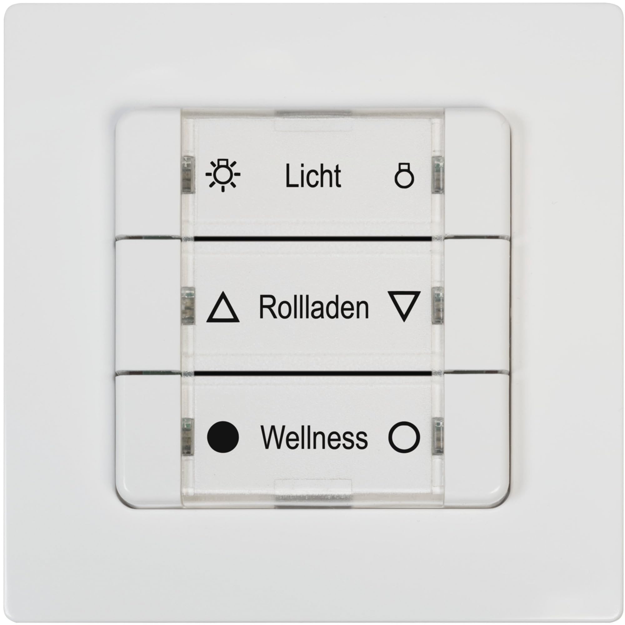 HOMEPILOT Wandtaster smart 3 Gruppen, zur Fernbedienung der Smart Home Produkte von HOMEPILOT + Rademacher via DuoFern Funk, z.B. als Lichtschalter, Heizungs- und Rollladensteuerung, bis zu 24 Geräte
