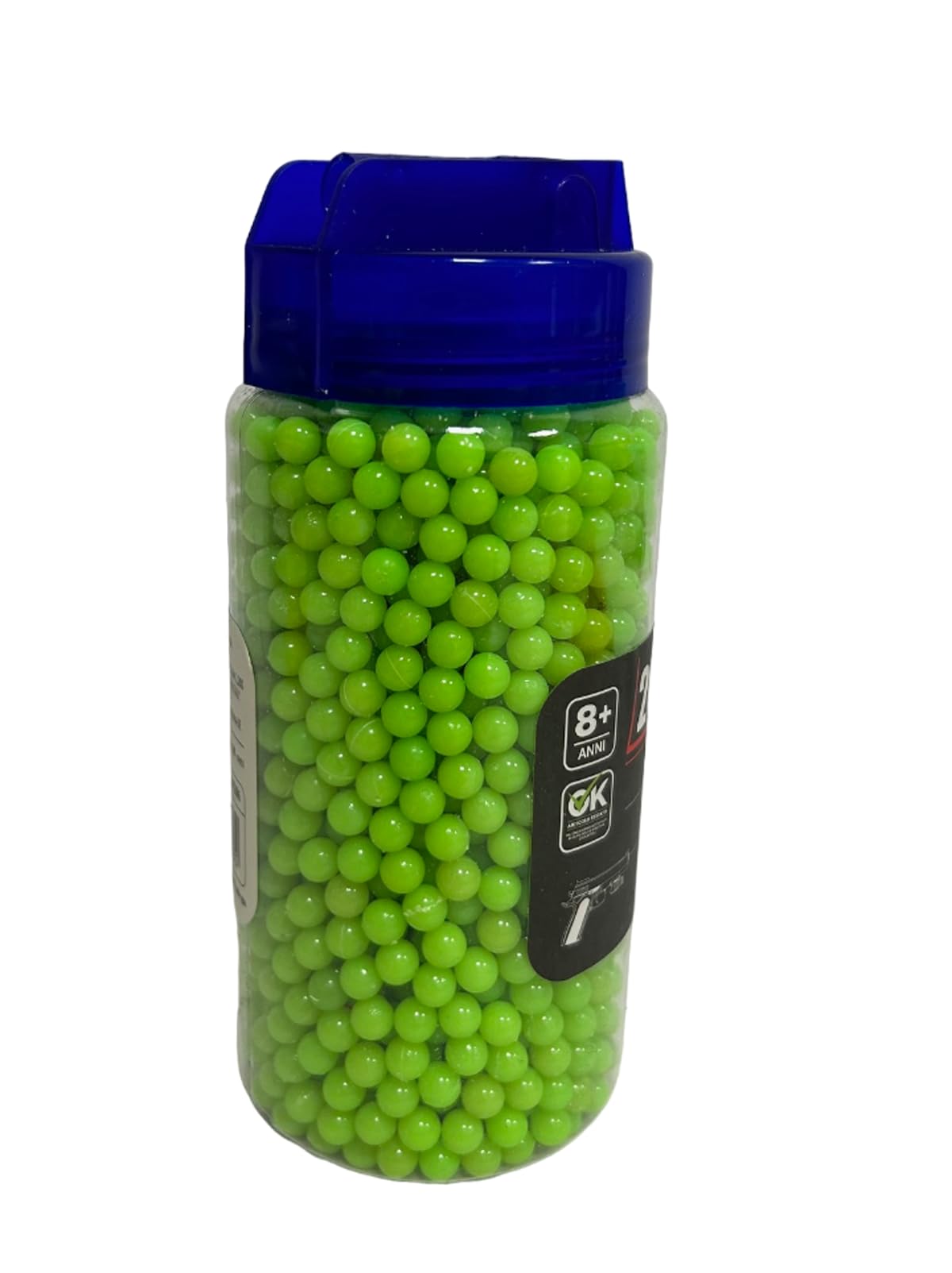 Confezione 2000 Pallini per Softair 6mm 0,12 gr Pallini per Pistola Fucile Mitra Pallini Soft Air Precisione e Alta Qualità con Beccuccio per Ricarica Rapida Biberon da 2000 Colpi,colori assortiti