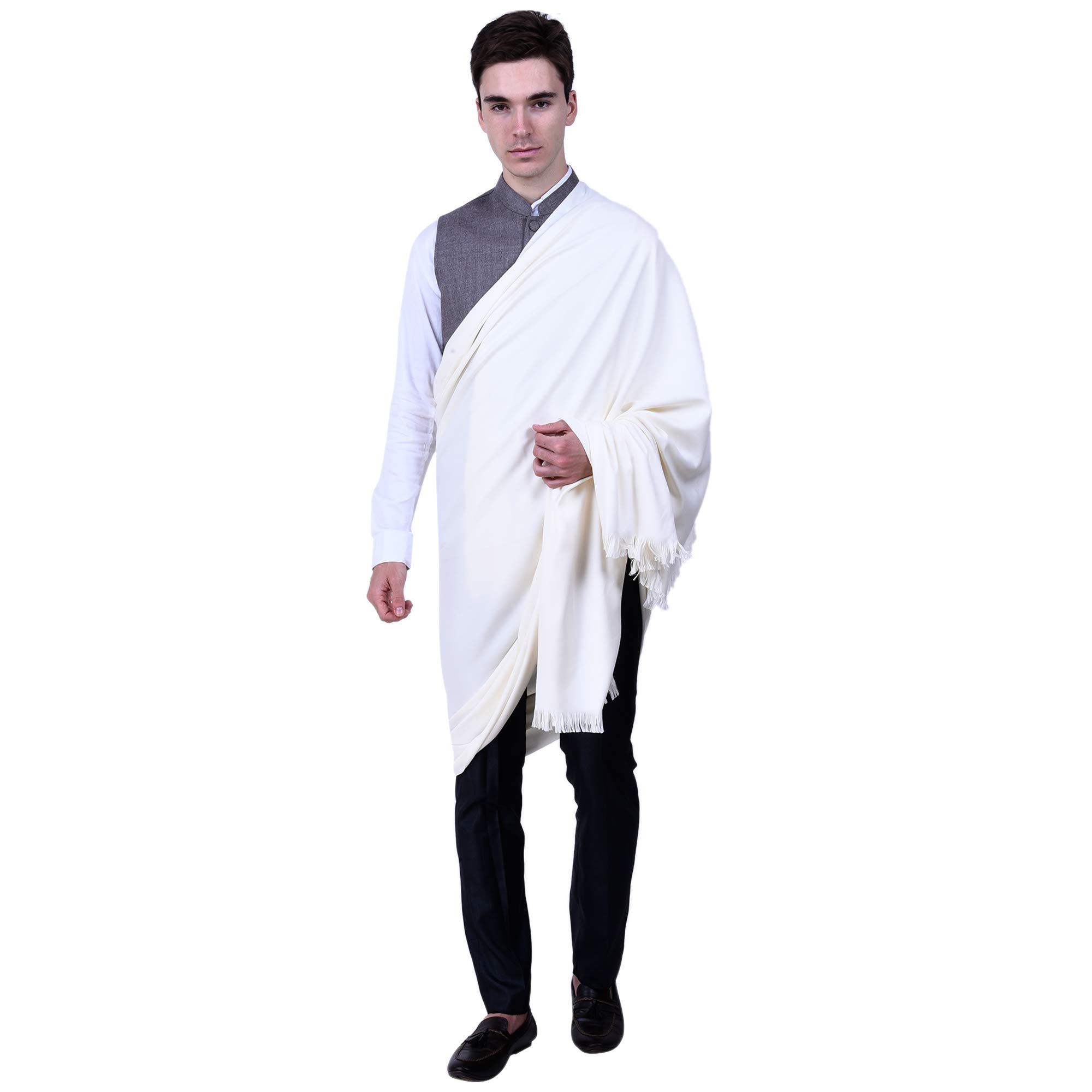 Men's Woven Wool Shawl