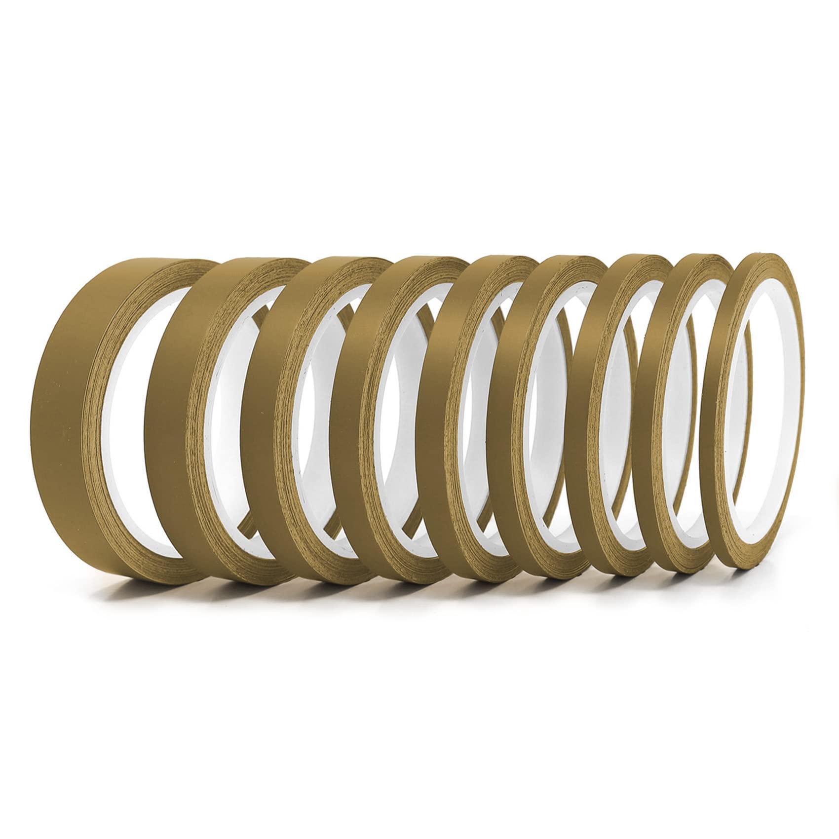 Finest Folia 10 Metres Matt Decorative Strips Car Truck Motorcycle Boat Model Making Crafts DIY Decorative Strips Side Strips Adhesive Strips Self-Adhesive (Gold Matt, 10 mm Width) — view 2