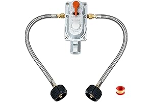 Skyflame Propane Dual Tank Regulator: Effortless RV Connectivity with Seamless Auto Changeover