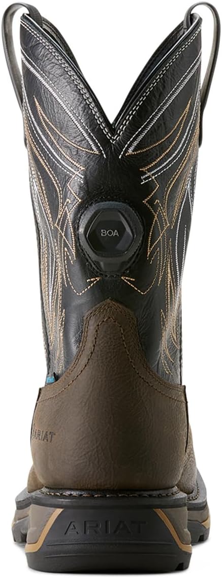 Ariat Men's Big Rig BOA Waterproof Work Boot, Iron Coffee/Black, 11.5 Wide - Image 5