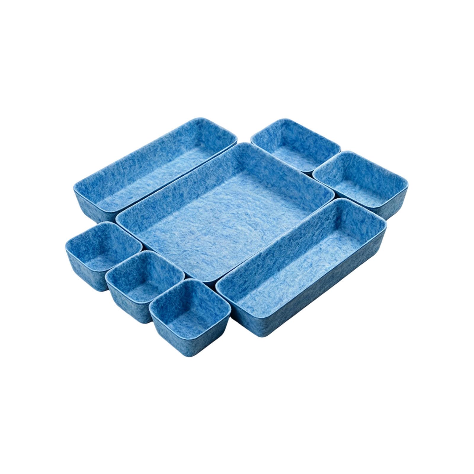 BWANGIAO Soft Felt Jewelry Organizers Drawer Tray Jewelry Display Tray For Earrings Rings Necklaces And Watches Storage Protectio