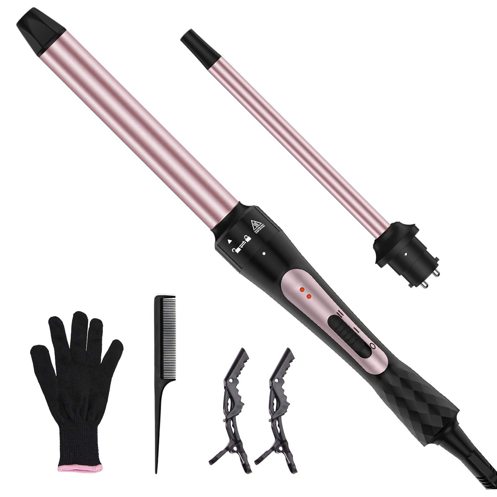 2 in 1 Curling Iron Wand Set
