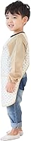 Vista 2 de Kids Waterproof Art Smock – Long Sleeve Apron for Painting, Baking, Sensory Play (Ages 1–10)