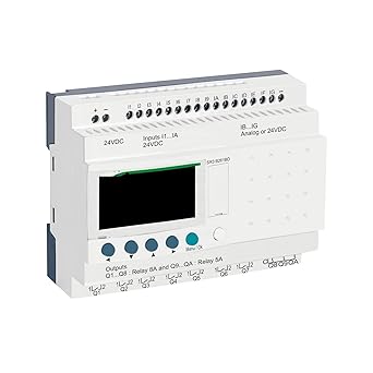 Compact Smart Relay Zelio Logic SR3B261BD Modular Smarts Relay Zelio+Logic - 26 I O - 24 V DC - Clock - Display