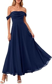 PRETTYGARDEN Womens Off Shoulder Mesh Summer Dresses
