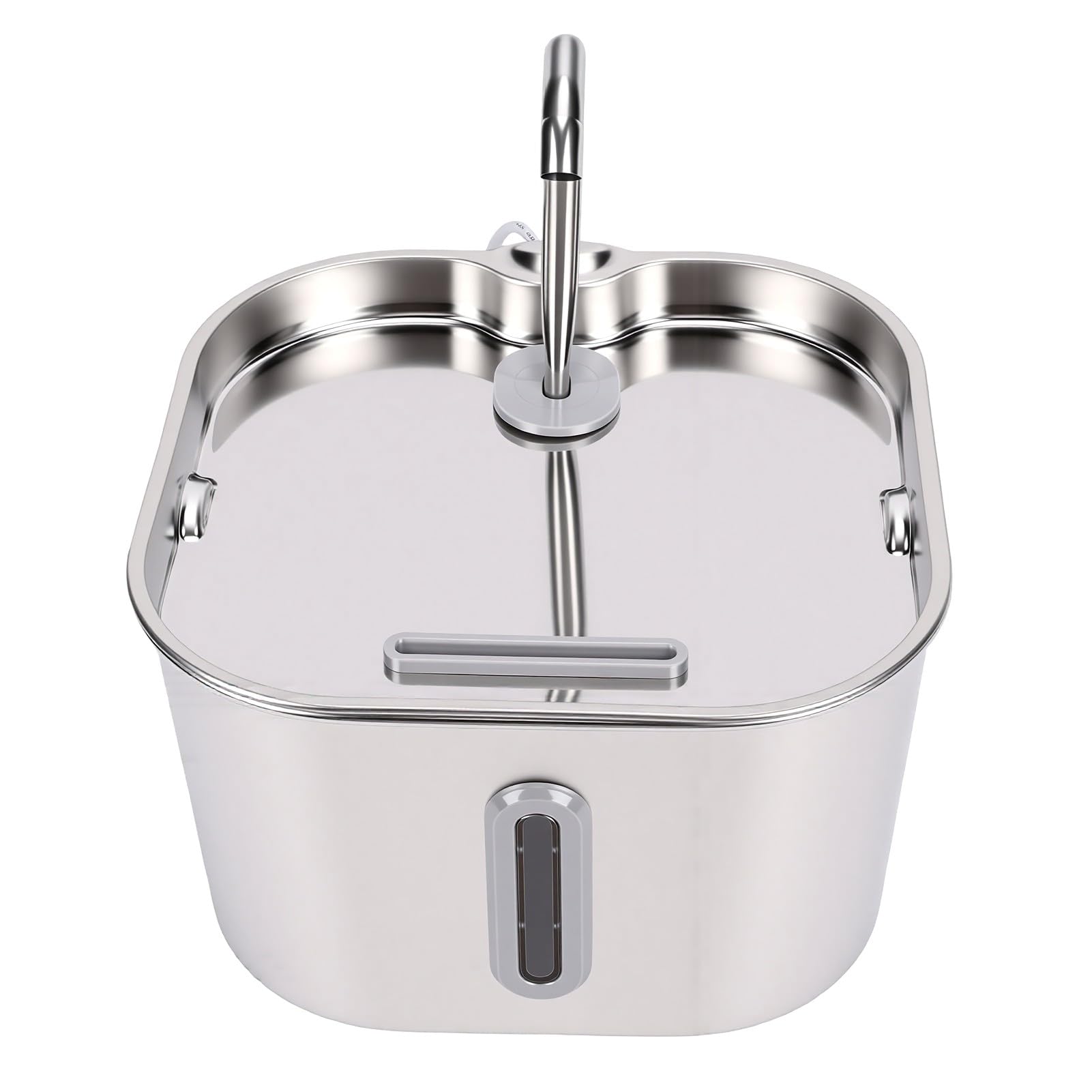 XUMIUZIY Fuente de Agua para Gatos de Acero Inoxidable 2.2L (2.2L Enchufe