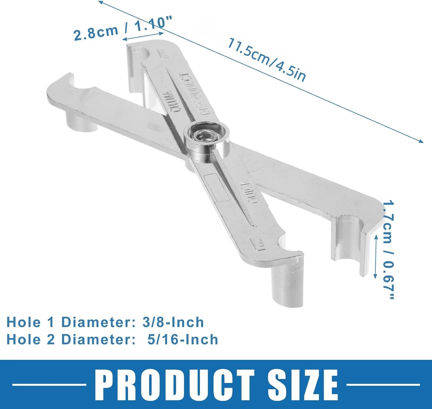 Compatible with 2-in-1 Metal Fuel Line Disconnect Tool Universal 3/8-Inch and 5/16-Inch Quick