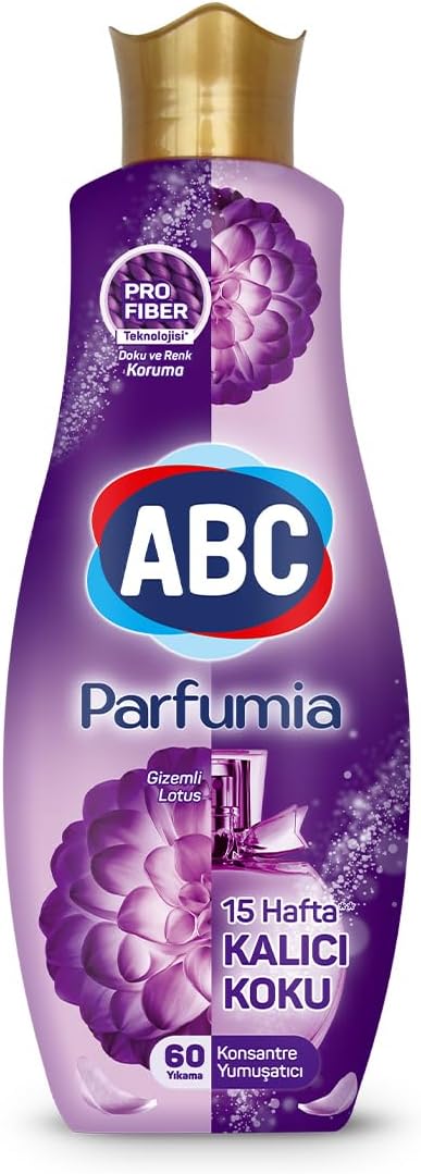 ABC DETERJAN Parfumia Konsantre Yumuşatıcı Gizemli Lotus (Mor) 1440 Ml