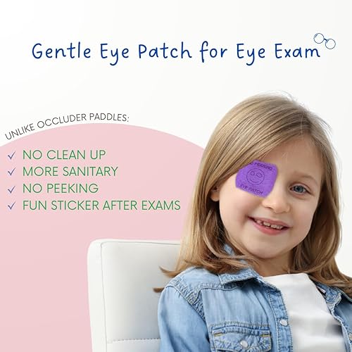 Miniatura 7 de ATL Direct Cubierta para examen ocular azul, 100 oclusores desechables, examen de parche ocular, exámenes oculares desechables para niños, parches