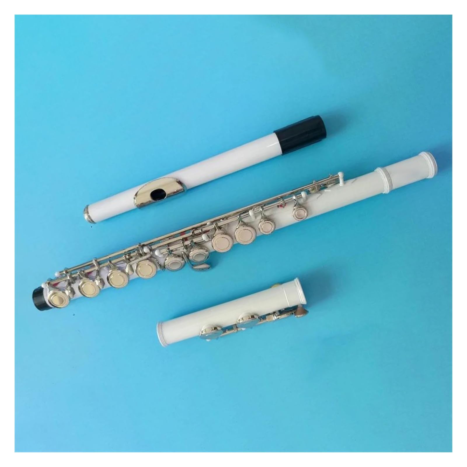 Meccanismo Flauto E Bianco Standard Cupronichel 16 Fori Chiusi Chiave Foro C Flauto Con Custodia Flauto Traverso Kit