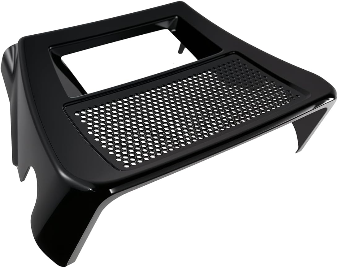 Gloss Black Chin Spoiler Fairing Radiator Cover Compatible for Harley Touring Street Road Glide FLHXSE FLTRXSE 2023 2024 2025