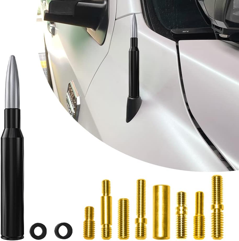 TRNOI Bullet Antenna for Car,5.4inch Short Antenna for GM