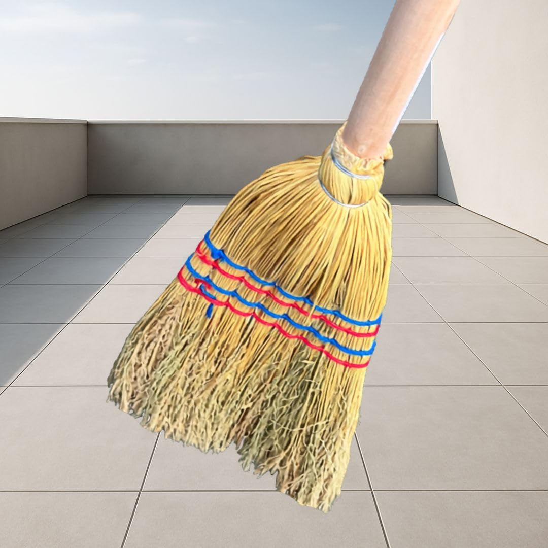 Miotła do miksowania 28 x 8 x 135 cm – bardzo mocna miotła uliczna do użytku na zewnątrz, trwała miotła do ogrodu, na podjazd i taras – zamów teraz i wyczyść natychmiast – miotła