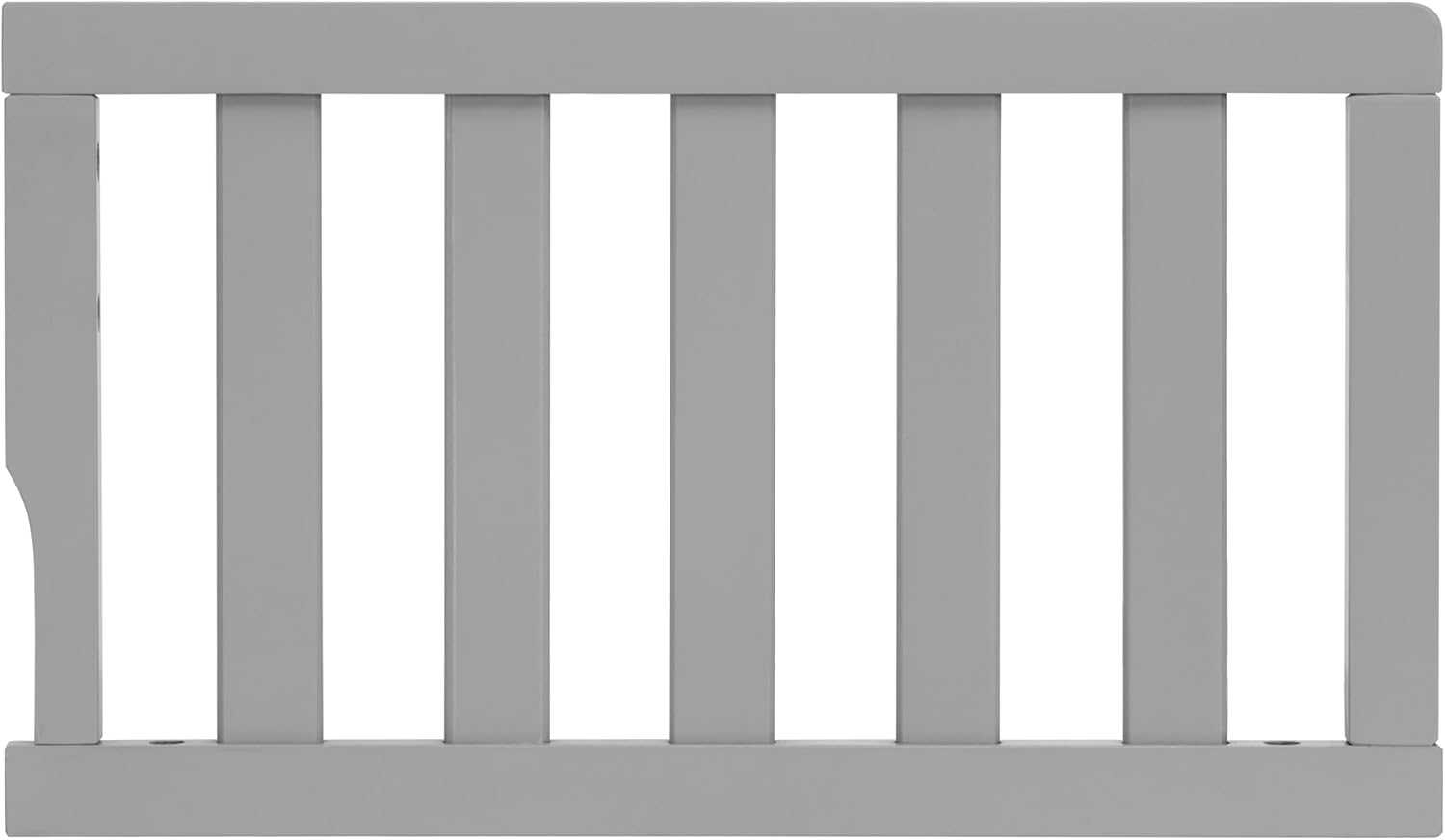 Dream On Me Convertible Crib Toddler Guard Rail in Cool Grey, Converts Cribs to Toddler Beds, Solid Wood Construction