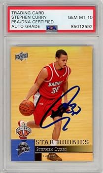 NBAカード　Stephen Curry Rookie PSA 10 2009 STEPHEN CURRY ROOKIE TOPPS AUTO GEM MINT 10 GOLDEN
