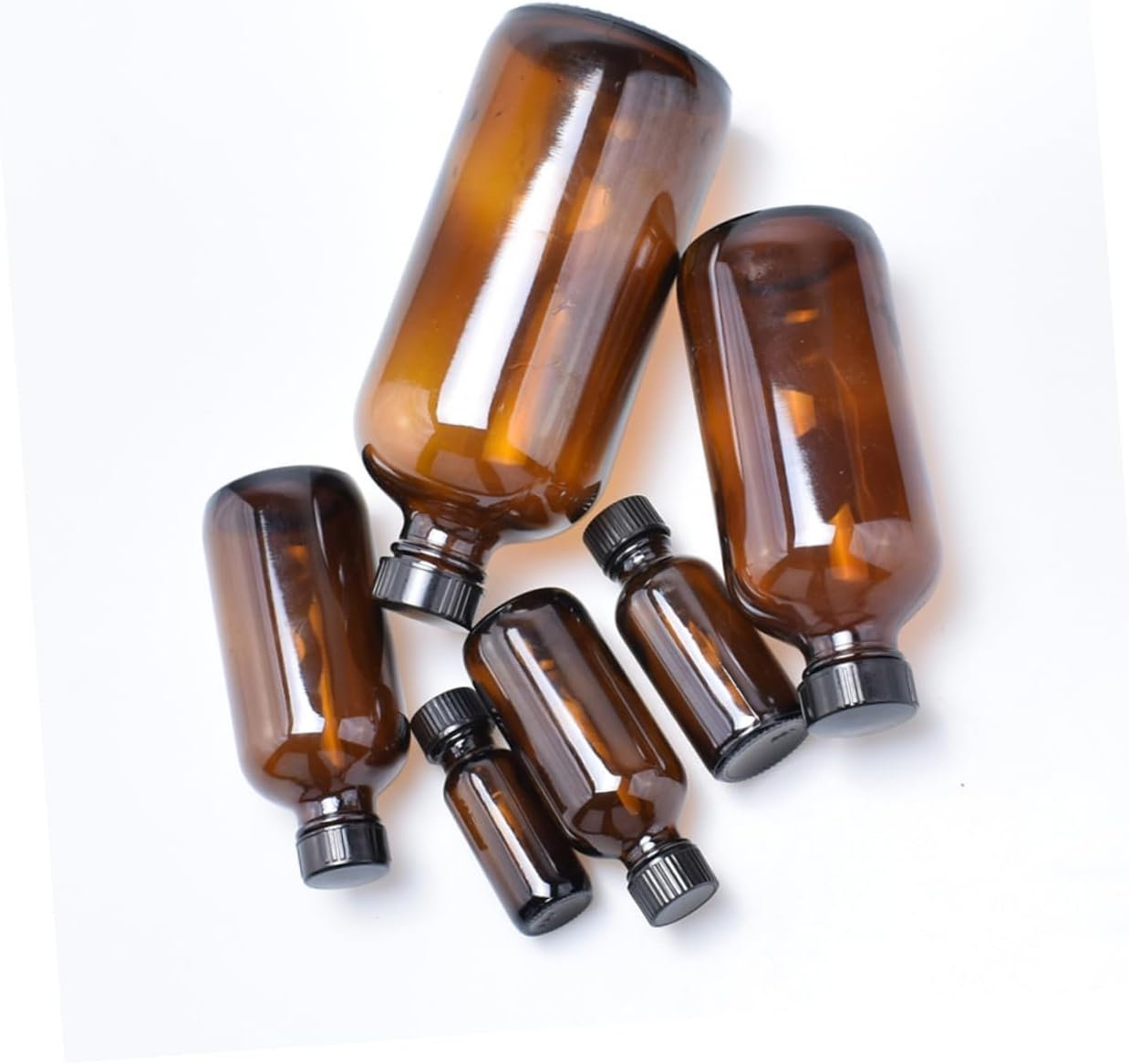 4pcs Brown Glass Honey Pot Airtight Lid Kitchen Storage for Honey Jam and More Versatile Sealing Glass Bottle