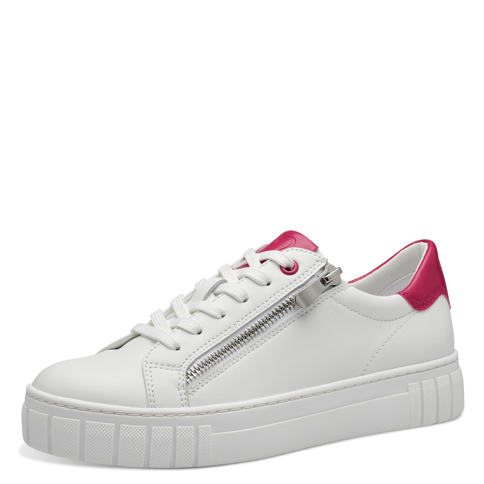 MARCO TOZZI Women's 2-23764-41 Sneaker, White Pink, 5.5