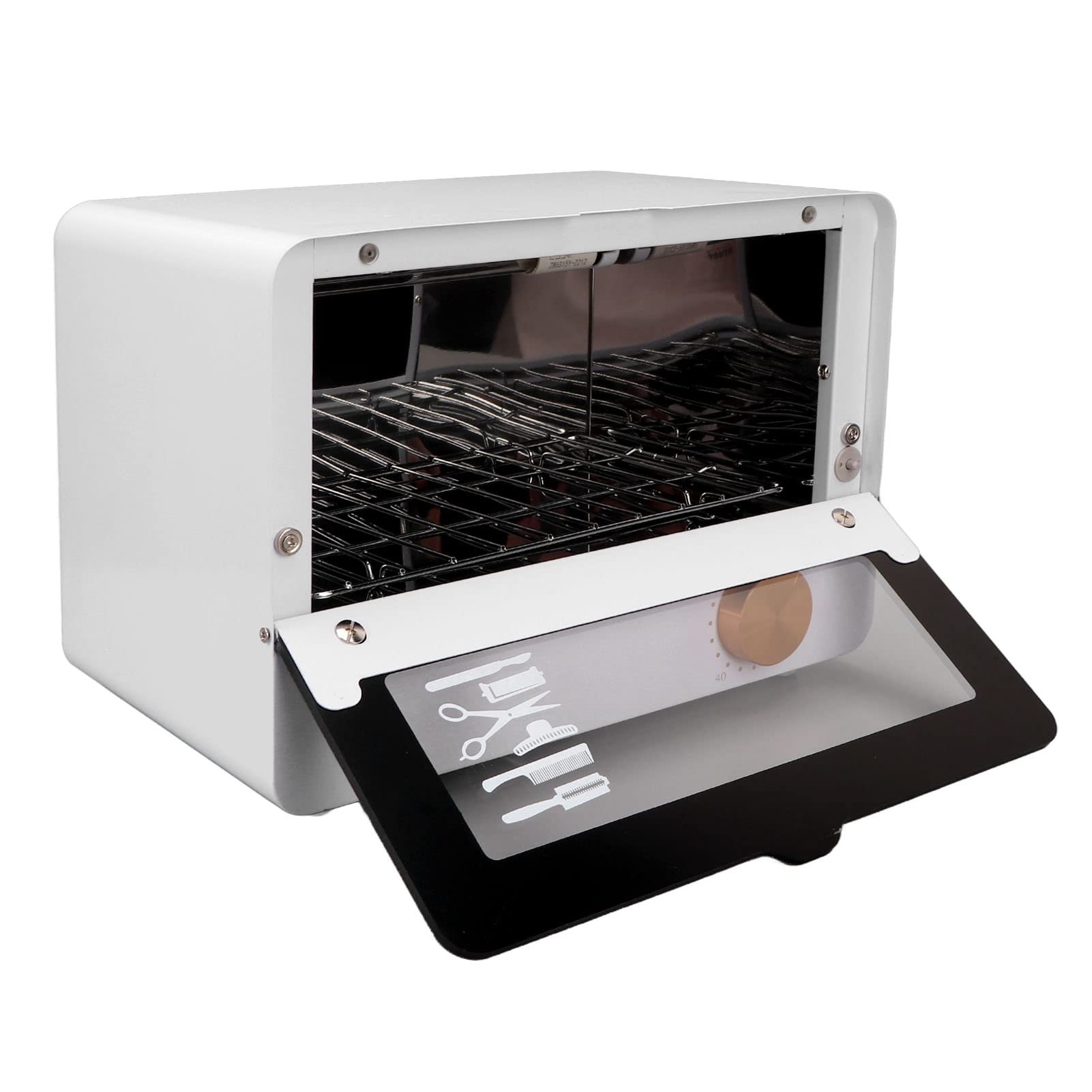 Caja de Gabinete de Limpieza UV de 6 L, Caja de Limpieza de Ozono Ajustable con Control de Sincronización con Lámpara UV de Longitud de Onda de 185-254 Nm, para (Enchufe europeo 220V)