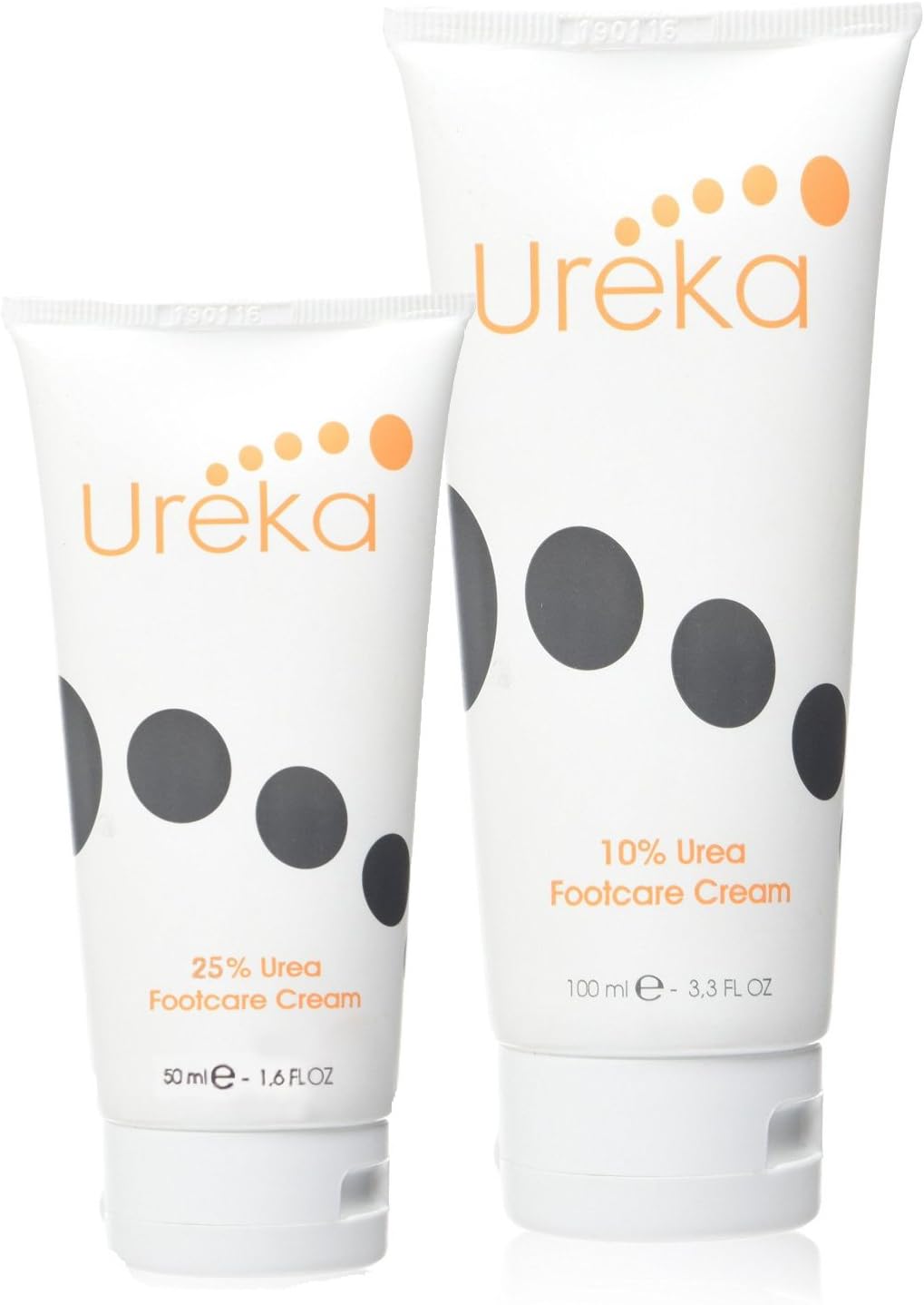 Foot Care Cream Duo Set Intensive Moisturising 2 Pack of Foot Creams (10% Urea 100ml Tube and 25% Urea 50 ml Tube