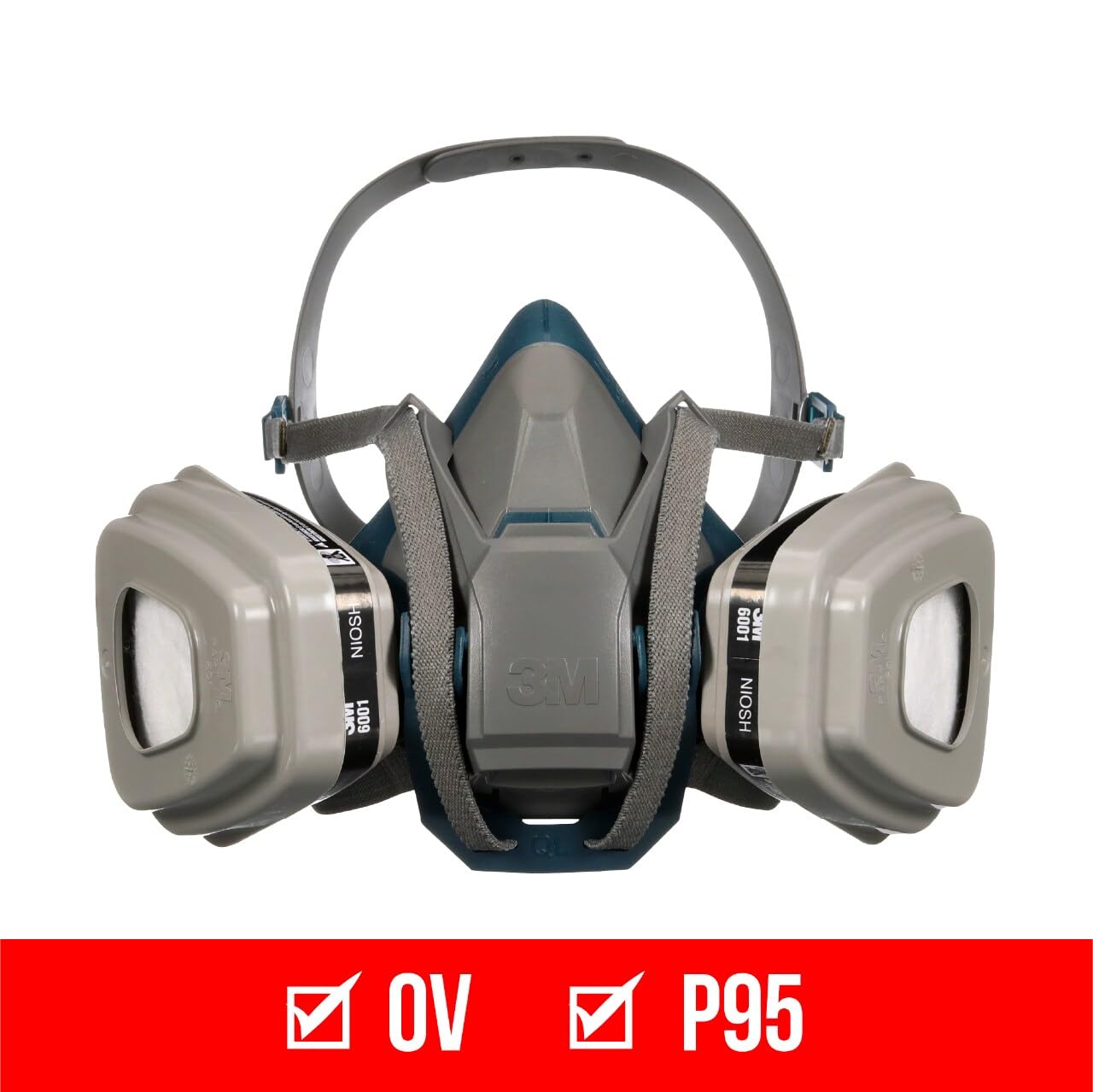 3M 6502QLPA1-A-PS Paint Project Respirator with Quick Latch (1 opakowanie), średni