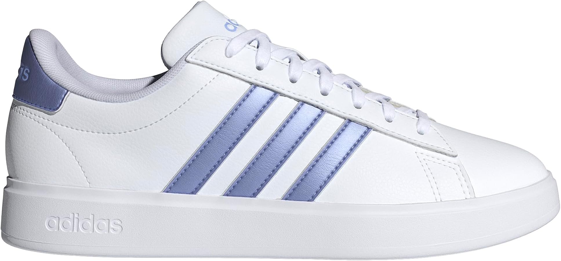 adidas Men's Sneaker, White/Blue Spark Met./Blue Spark, 6