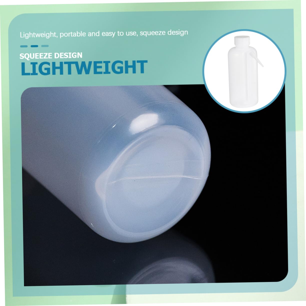 NAMOARLY 2pcs Side Pipe Wash Bottle Leak Jar Tattoo Wash Bottle Laboratory Wash Bottle Wide Mouth Bottles Water Spray Bottle for Plants Mouth Wash Pump with Dropper Liquids White Plastic