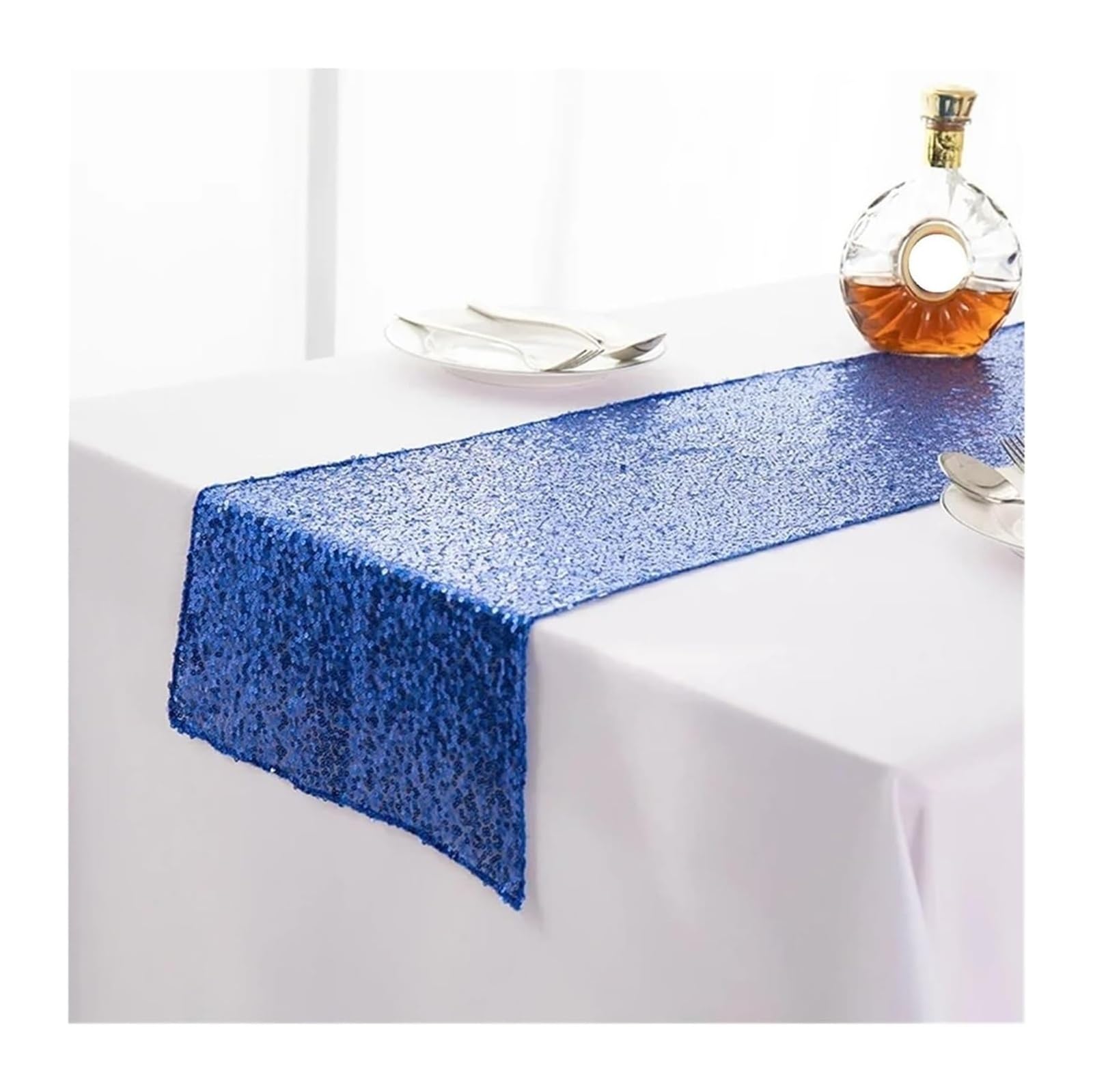 PZOFERLIN Table flag Multicolor Sequin Table Runner 30X180-275cm Wedding Party Decoration(Color 7,30X275cm)
