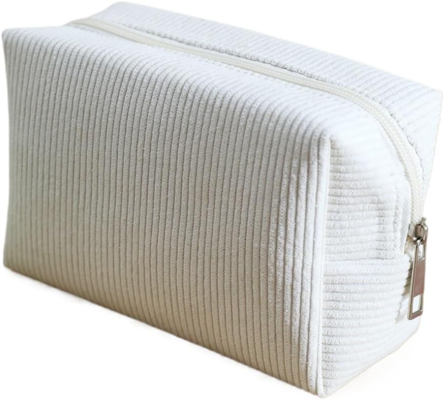 Corduroy Women's Makeup Bag Portable Brush Storage Beauty