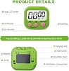 Large LCD Display Digital Cooking Timer Kitchen Timer with Countdown and Stopwatch. Big Beep Alarm (GREEN) for Cooking, Fitness, Children's Work