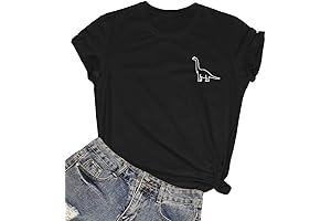 Women Cute Dinosaur Graphic T-Shirts Teen Girls Funny Tees