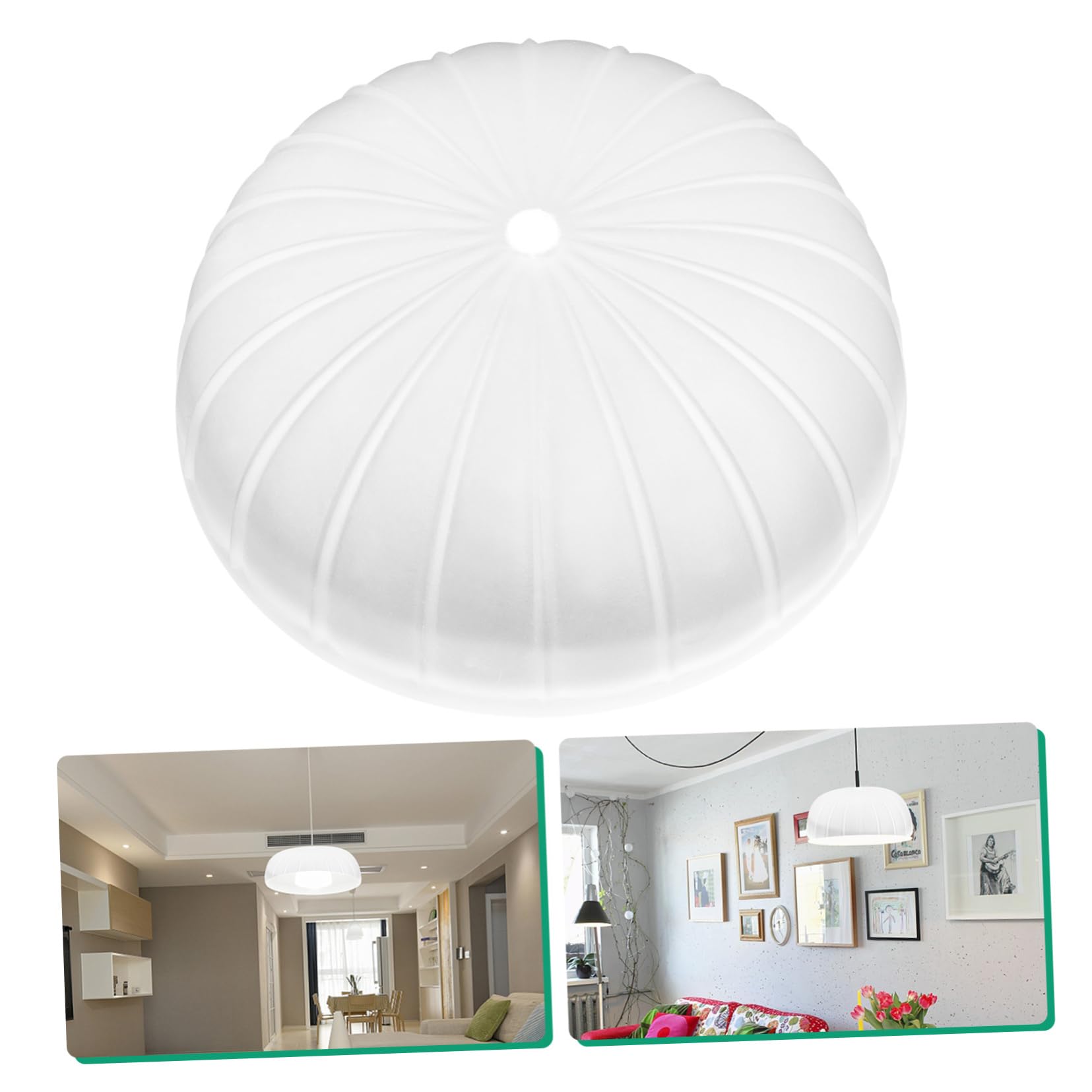 Artibetter Einfache Weiße Matte Glas Lampenschirme mit E27 Schraubsockel Flammhemmend und Windgeschützt für Wohnzimmer und Haushalt Glas Lampenabdeckung für Deckenlampen
