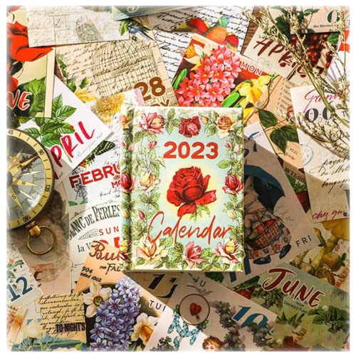 2023-Mini-Tear-Off-Calendar-2023-Calendar-Tear-Off-Tabs,365 Days DIY Journal Mini Tear Off Calendar (The World of Flowers)