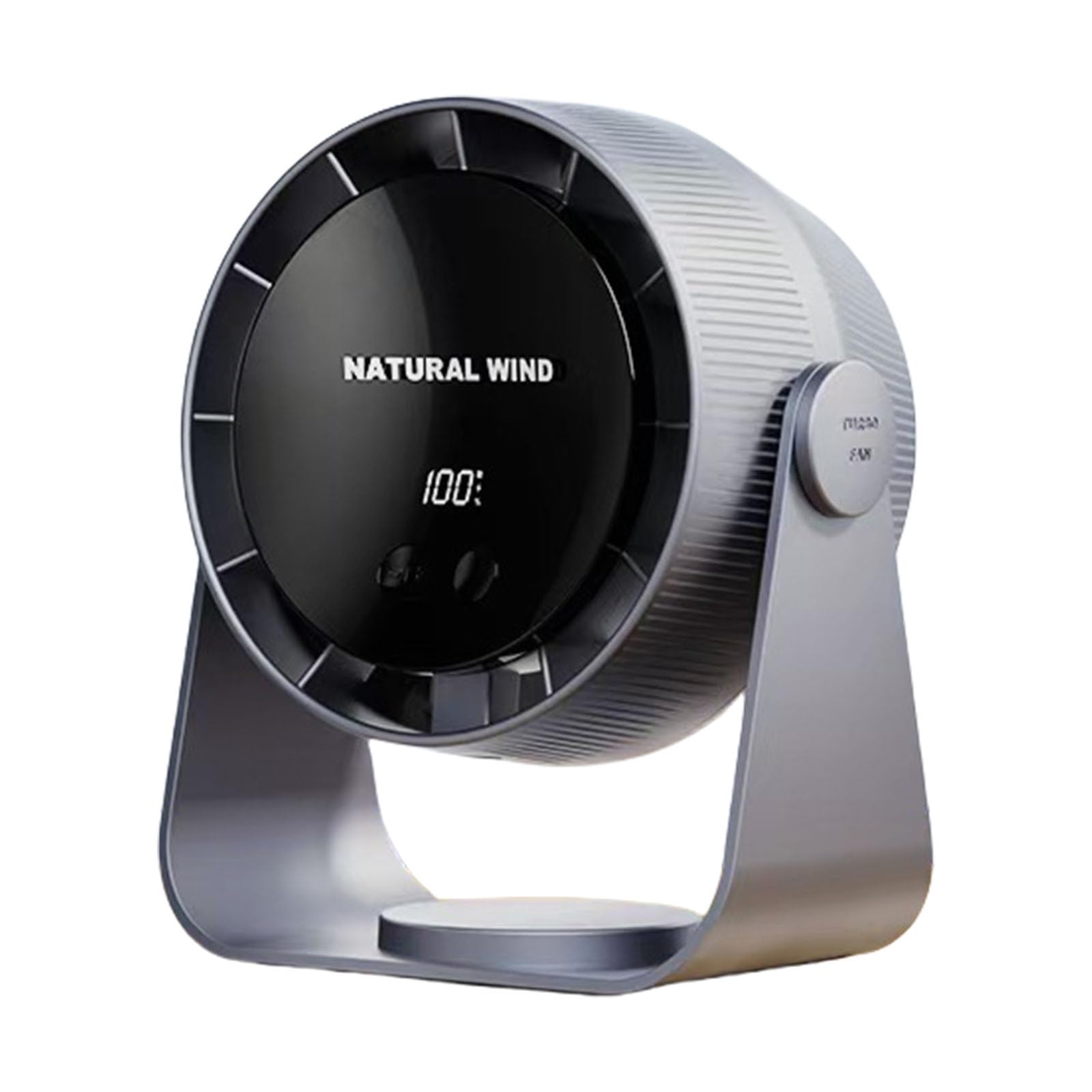 Tsynapter LED Display Table Fan USB Rechargeable Brushless Motor Desk Fan Cooling Device with Digital Display Desktop Digital