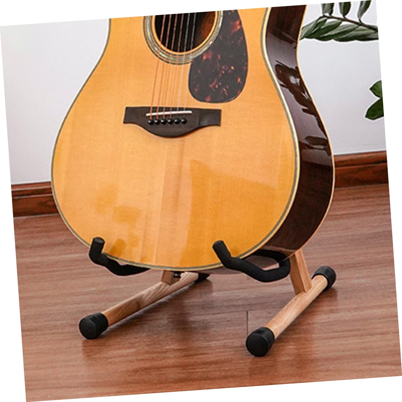 ibasenice Portachiara in Legno Supporto Per Chitarra Pieghevole Stand Per Chitarra Adatto Per Chitarre Acustiche Classiche Ed Elettriche