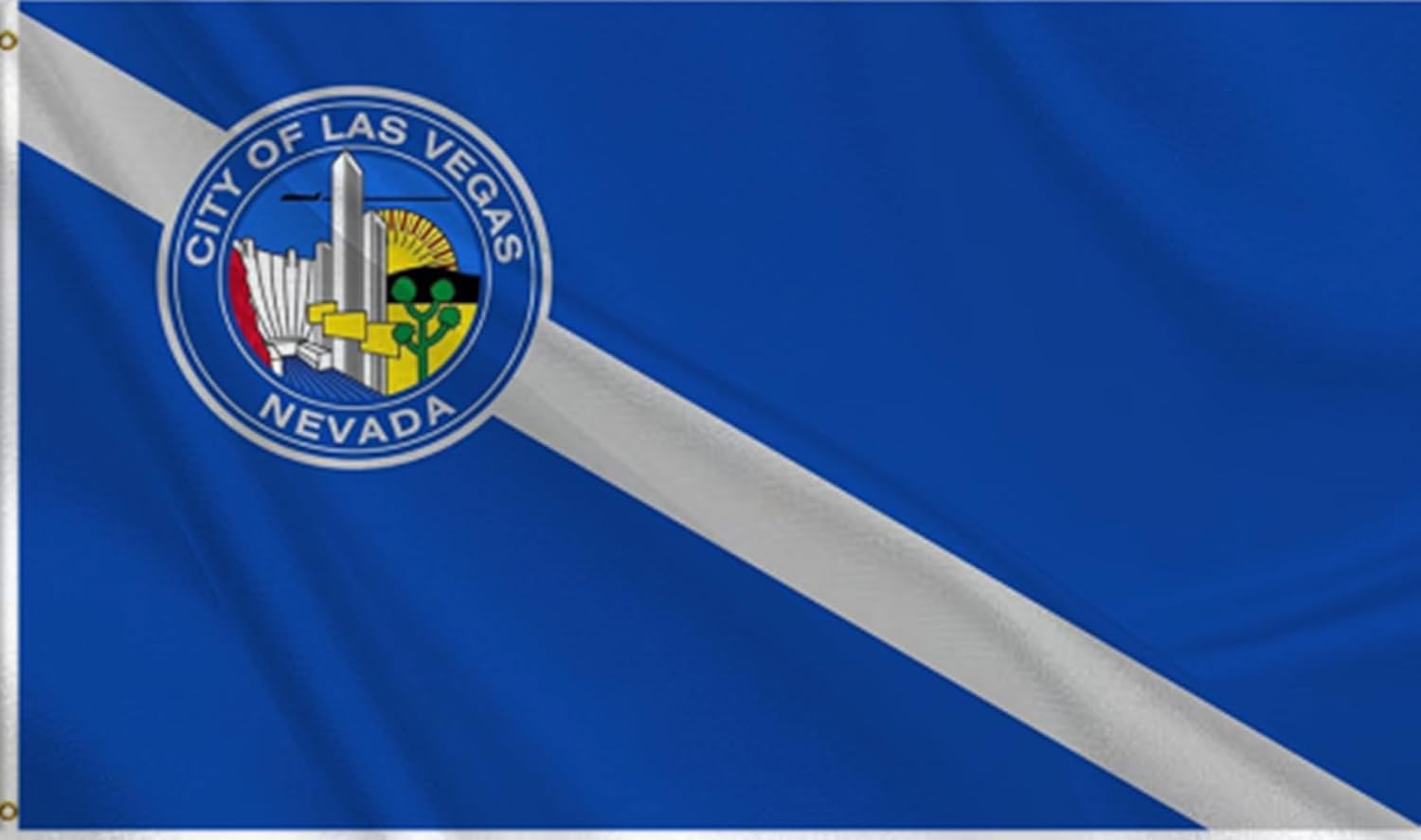 Las Vegas City Flag 3x5FT,Heavy Duty 100D Polyester Flag, Vivid Colors,Flags Banners with 2 Brass Grommets for Indoor Outdoor. (Las Vegas, 3x5ft)