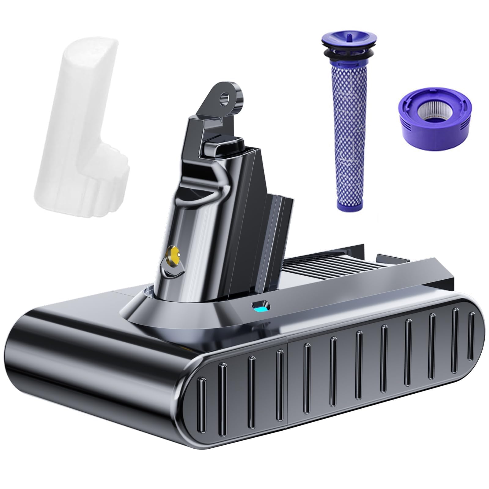 Bonacell Upgraded Replacement for Dyson V6 Battery 7000mAh V6 Battery 21.6V Compatible with Dyson DC58 DC59 DC61 DC62 DC72 DC74 SV03 SV04 SV05 SV06 SV07 SV09 Series Cordless Vacuum Cleaner