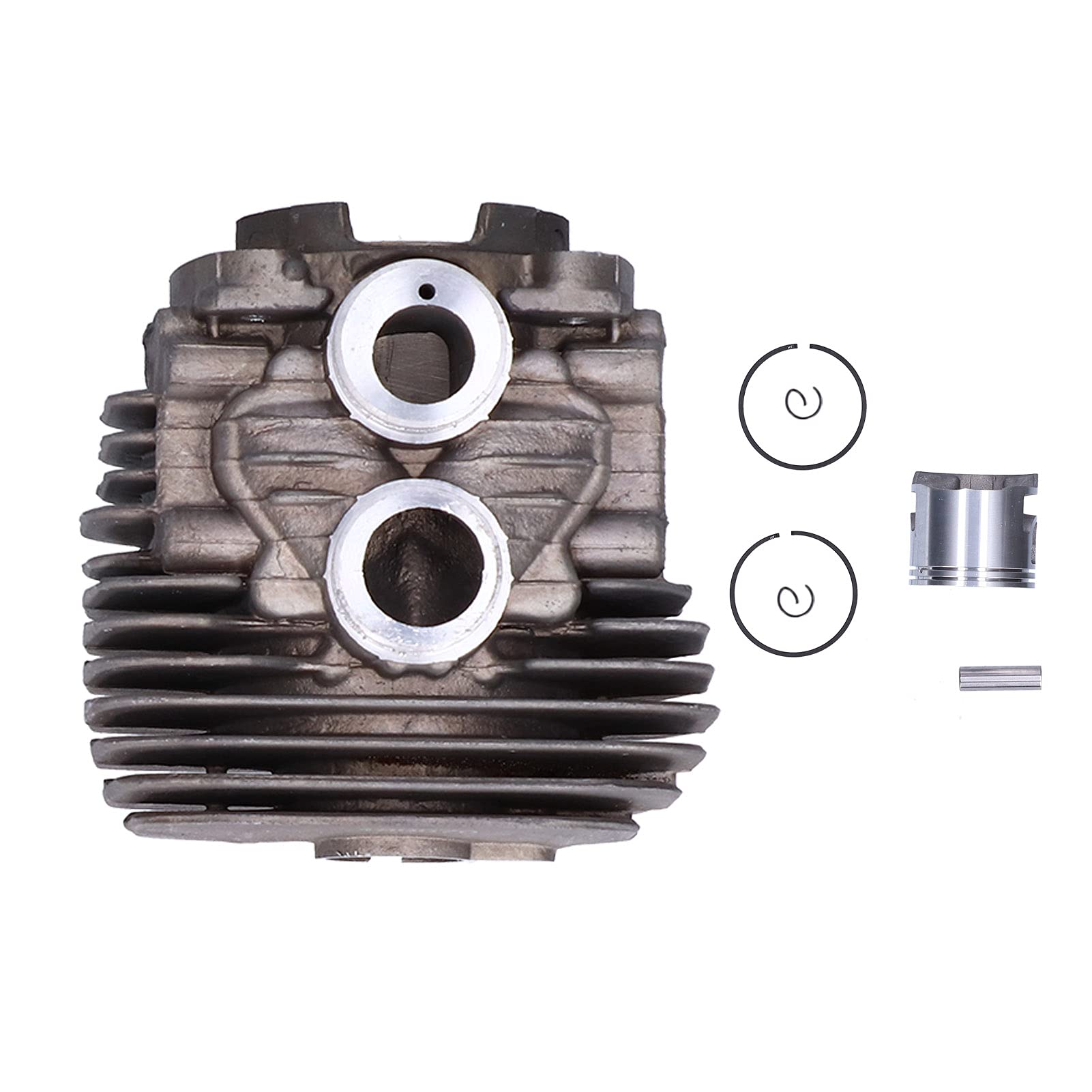 Zestaw tłoka cylindra, zestaw akcesoriów do piły łańcuchowej o wysokiej wydajności, zestaw uszczelek tłoka cylindra o średnicy 50 mm, wykonany ze stopu aluminium o wysokiej